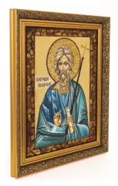 Икона из янтаря "Андрей Первозванный"
