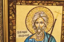 Икона из янтаря "Андрей Первозванный"