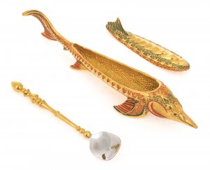 Caviar bowl "Sturgeon" Zlatoust