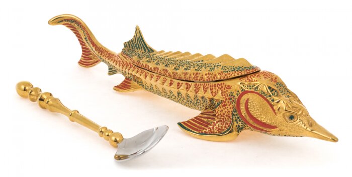 Caviar bowl "Sturgeon" Zlatoust
