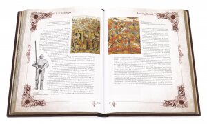 Подарочная книга в кожаном переплёте "Великие князья Рюриковичи"