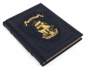 Подарочная книга в кожаном переплёте "Русская арктика. Со времен Петра 1"