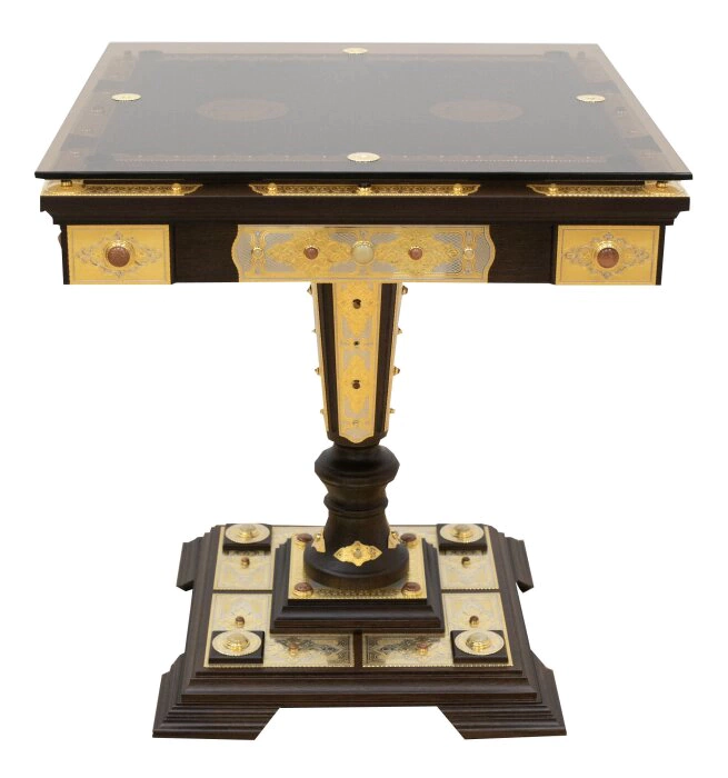 Backgammon table "Decorated" Zlatoust