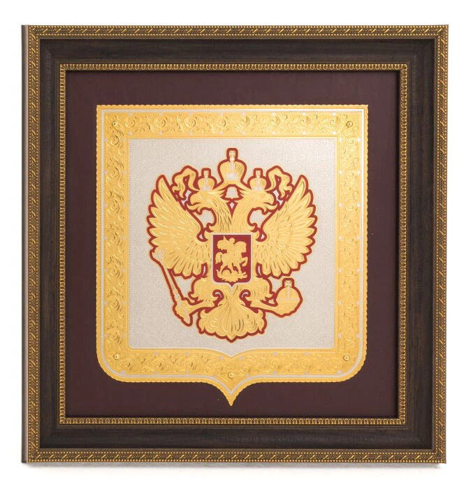 Panels with enamels "Coat of Arms of the Russian Federation" Zlatoust