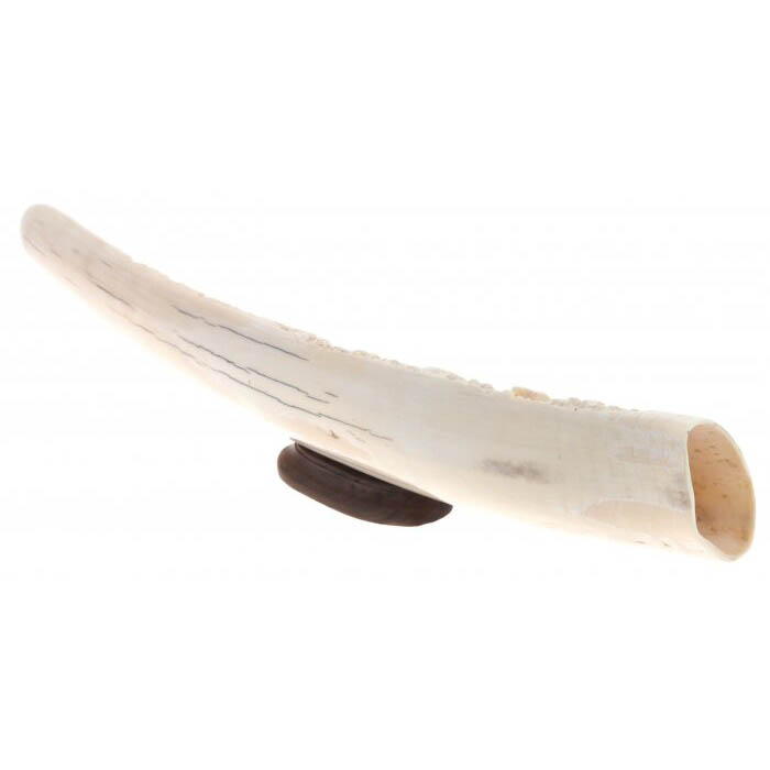 Mammoth tusk product "Moose hunting"