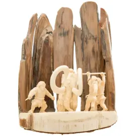 Сувенир из бивня мамонта "Охота на мамонта" Сувенир из бивня мамонта "Охота на мамонта"