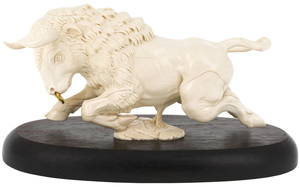 A product made of a mammoth tusk "Ferocious Bull"