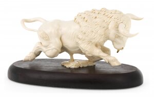 A product made of a mammoth tusk "Ferocious Bull"