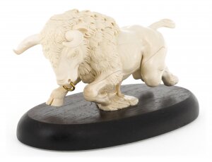 A product made of a mammoth tusk "Ferocious Bull"
