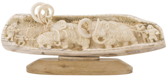 The product of the mammoth tusk "Four Hunters"