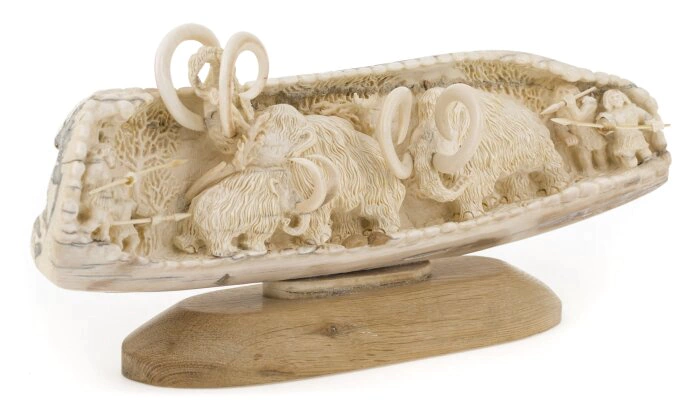 The product of the mammoth tusk "Four Hunters"