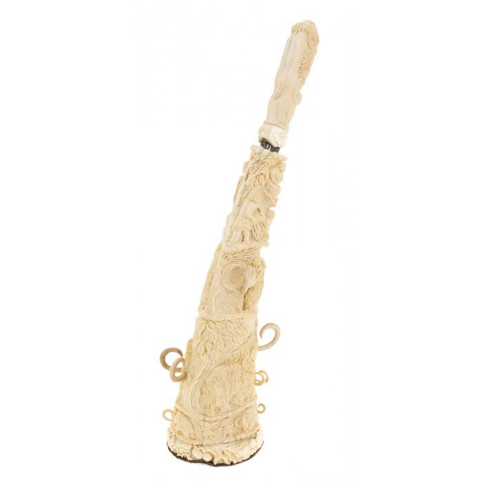 Souvenir of the mammoth tusk "Ice Age" with a knife
