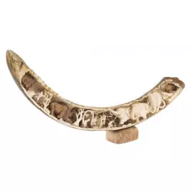 Сувенир из бивня мамонта "Борьба предков за выживание"