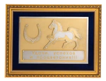 Gift panel "Luck" (blue passepartout)