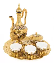 Чайный сервиз "Восточный" на 3 персоны, Златоуст