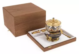 Икорница "Подводный мир" эмаль, Златоуст