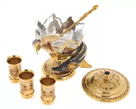 Икорница "Подводный мир" эмаль, Златоуст