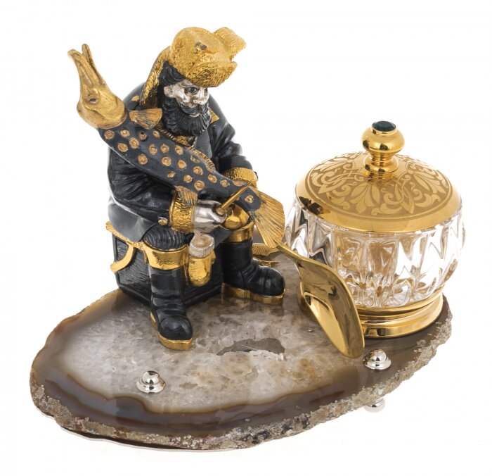 Caviar bowl "Winter fishing"