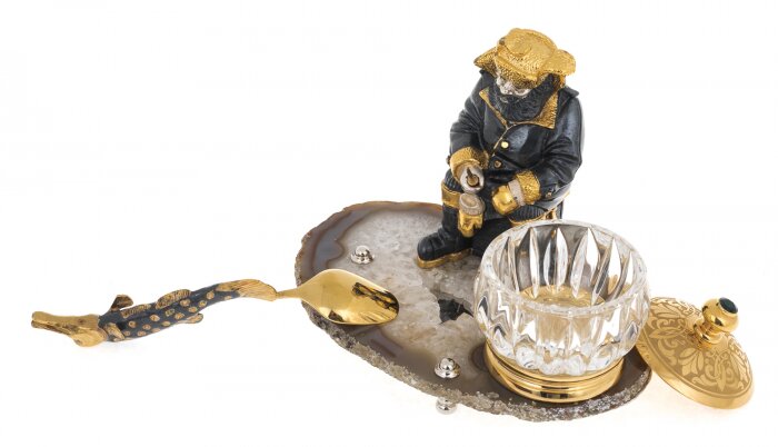 Caviar bowl "Winter fishing"