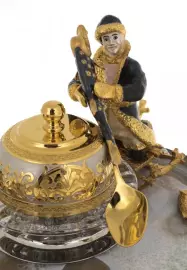 Набор икорно-водочный "В гостях у сказки" на агате, Златоуст на 2 персоны