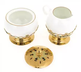 Чайный сервиз с самоваром "Душевная беседа" на 6 персон, Златоуст