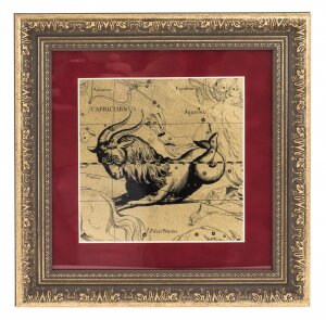 Panel on gold leaf "Capricorn"