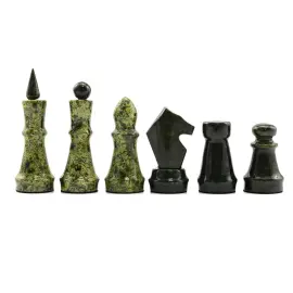 Шахматы из змеевика "Каменный век" малые Шахматы из змеевика "Каменный век" малые