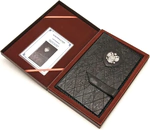 Leather business card holder "Derzhava"