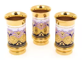 Набор для водки "На троих" с эмалью, на 3 персоны