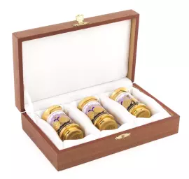 Набор для водки "На троих" с эмалью, на 3 персоны