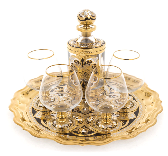 Cognac set for 4 persons