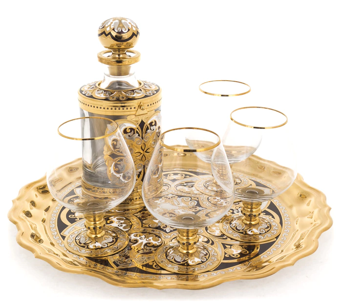 Cognac set for 4 persons