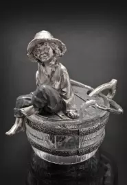 Кадушка "Пастушок" с хрусталем