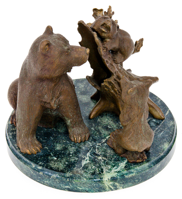 Bronze sculpture "Three Bears"
