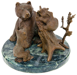 Bronze sculpture "Three Bears"