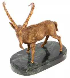 Скульптура бронзовая "Козёл Безоаровый"