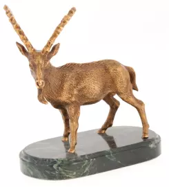 Скульптура бронзовая "Козёл Безоаровый"