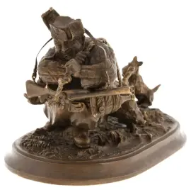 Скульптура бронзовая "Удачливый охотник" Скульптура бронзовая "Удачливый охотник"