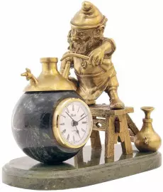 Часы настольные "Гномик-химик"