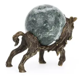 Скульптурная композиция из бронзы "Бизон" (голова вверх) Скульптурная композиция из бронзы "Бизон" (голова вверх)