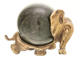 Скульптурная композиция из бронзы "Слон с шаром №6"