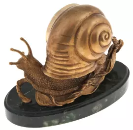 Часы настольные "Улитка"
