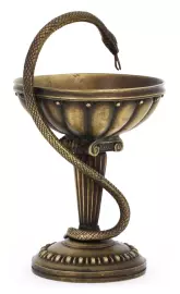 Статуэтка бронзовая "Чаша Гиппократа"