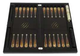 Нарды из мореного дуба и янтаря "Пантера" коллекции "Дикая природа" Нарды из мореного дуба и янтаря "Пантера" коллекции "Дикая природа"