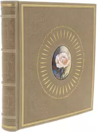 Фотоальбом "Белая роза" финифть