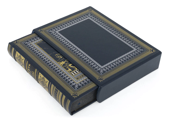 Leather-bound gift book "Oil and Gas. World History"