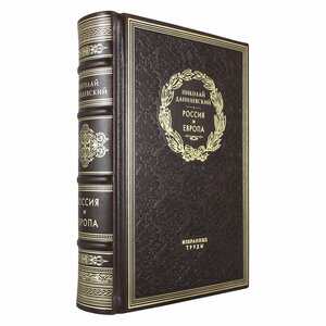 Книга в кожаном переплете "Россия и Европа" Н. Я. Данилевский