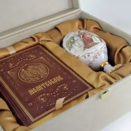 Набор религиозный: Молитвослов, майолика "Пасхальное яйцо"