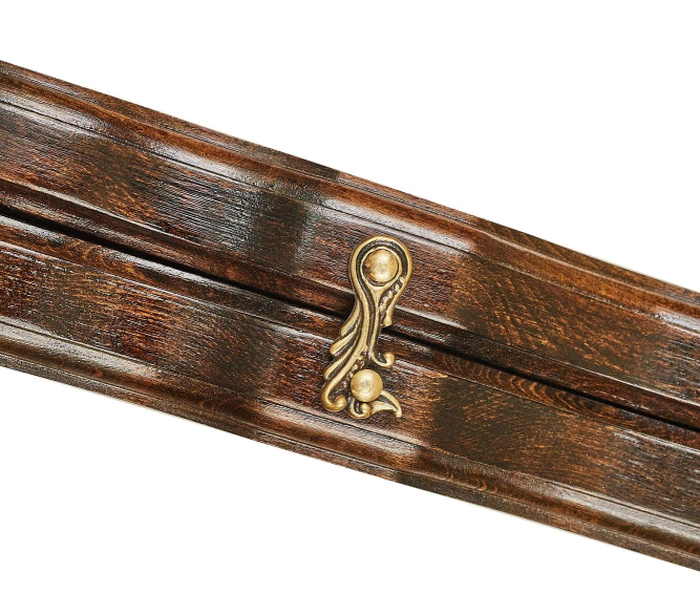 Carved beech backgammon "Coat of Arms of the Russian Federation 3" with bronze