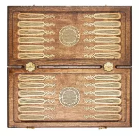 Резные нарды из бука "Герб Армении 2"